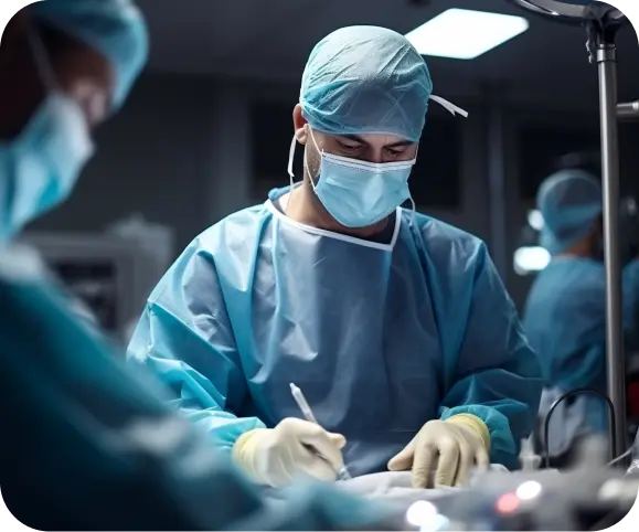 Surgeon performing advanced meniscus repair using modern arthroscopic techniques, illustrating the evolution of the circumferential stitch in knee surgery