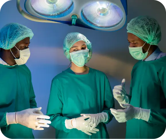 Surgeons performing advanced meniscus repair using the circumferential compression stitch to preserve knee function